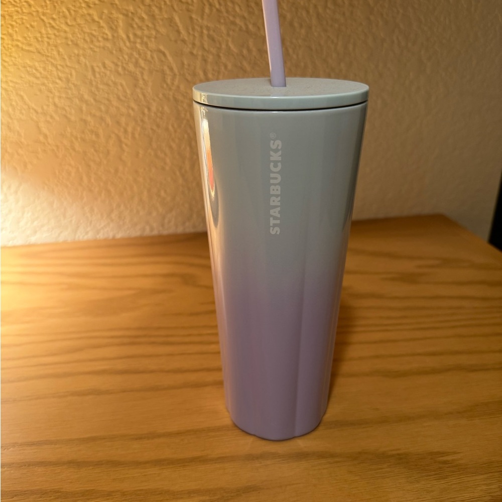 Starbucks Metal Purple Tumbler with Straw